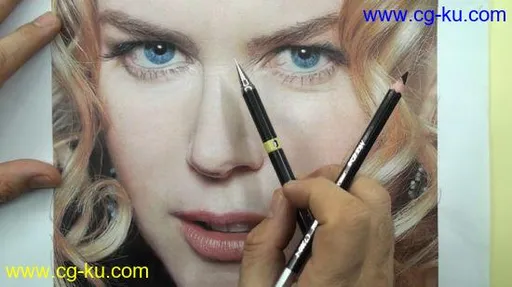 Nicole Kidman Portrait Drawing的图片1