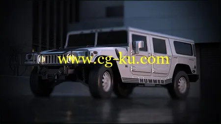 Hummer H1 – 3ds Max 悍马H1模型的图片1