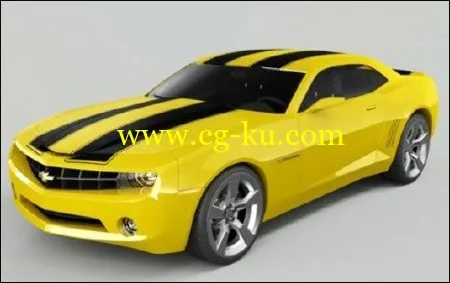 Chevrolet Camaro 2009 Maya Binary 雪佛兰Camaro模型的图片1