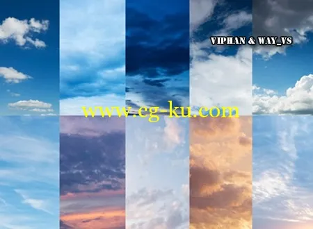 20 High Res Sky Textures – CG Premium Content Pack的图片1