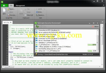 FtpScripter Pro 1.1.0.20 FTP工具的图片1