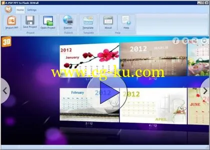 A-PDF PPT to Flash 3DWall 1.0.6的图片1