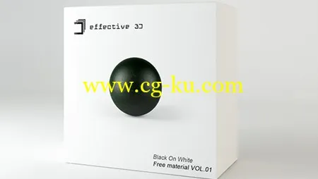 Effective 3D – Free material VOL. 01: Black on white的图片1