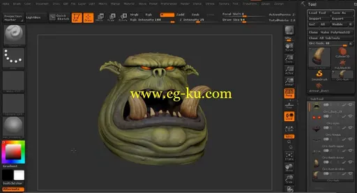 3DMotive – Orc Body ZBrush Series Vol.1-5 | ZB兽人教程1-5的图片2