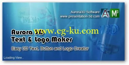 Aurora 3D Text & Logo Maker 14.10.21 Multilingual 3D文字/标志/按钮制作软件的图片1