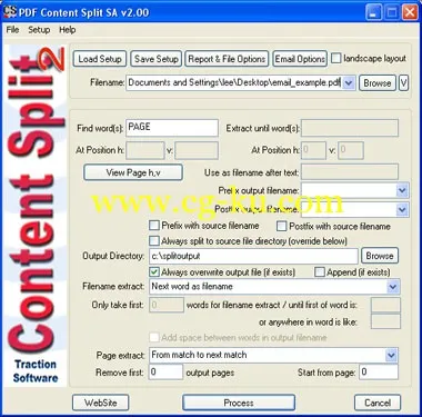 Traction Software PDF Content Split SA 3.12的图片1
