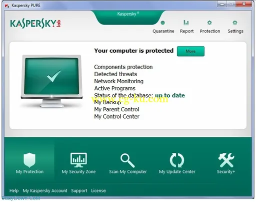 Kaspersky PURE 3.0 v13.0.2.558a + Keys 卡巴斯基旗舰产品的图片2