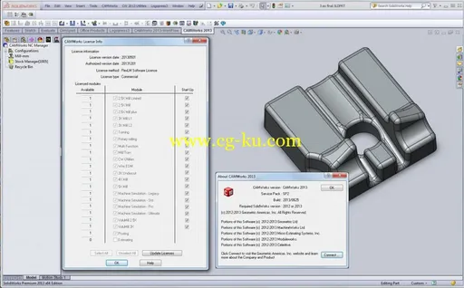 CAMWorks 2013 SP2.1 for SolidWorks 2012-2013 X32/X64  CAM插件 多国语言含中文的图片1