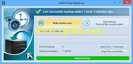 AX64 Time Machine 1.2.0.1094 备份和恢复软件的图片1