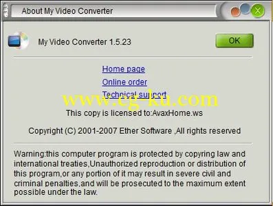 My Video Converter 1.5.24 视频转换的图片1