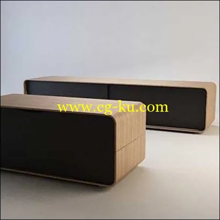 Cemina TV Unit 3D Model的图片1