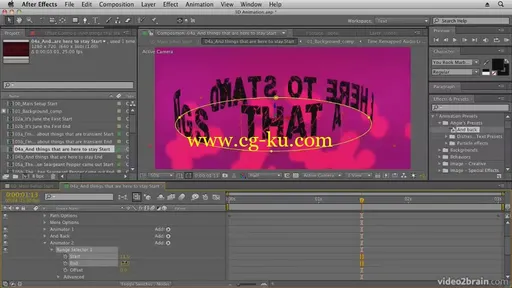 Video2brain – Kinetic Typography Techniques with After Effects的图片4
