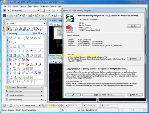 Bentley AECOsim Building Designer V8i (SELECTSeries 4) 8.11.09.592 建筑设计的图片2