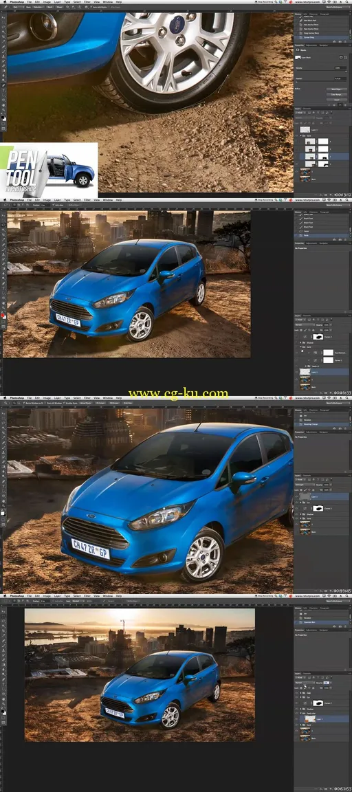 SkillFeed – Photoshop Tutorial Retouch a Car的图片2