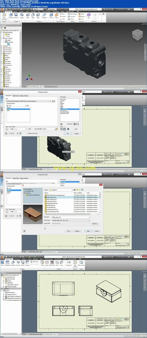 Infiniteskills – Mastering Autodesk Inventor – Advanced Parts Training Video的图片2
