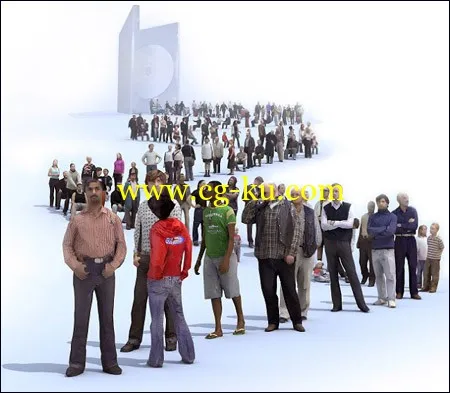 Lowpolygon3d People Models的图片1