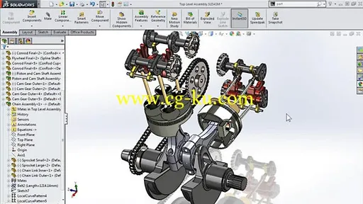 Lynda – Modeling a Motorcycle Engine with SolidWorks的图片1