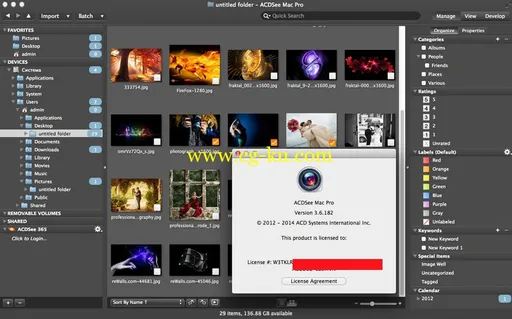 ACDSee Pro 3.6 Build 188 MacOSX 相片编辑器的图片1