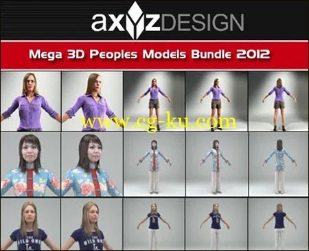 AXYZ DESIGN Mega 3D Peoples Models Bundle 2012的图片1