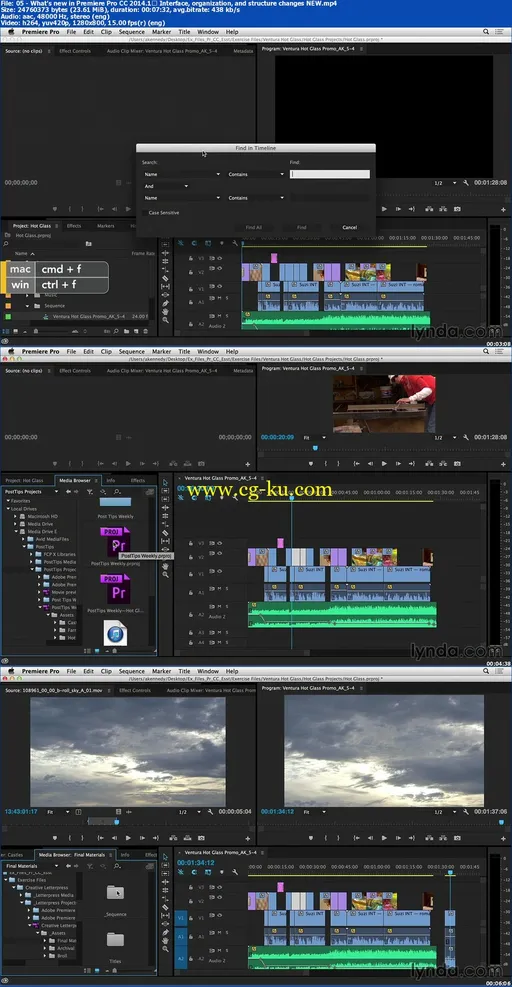 Lynda – Premiere Pro CC Essential Training (Updated Oct 10, 2014)的图片2