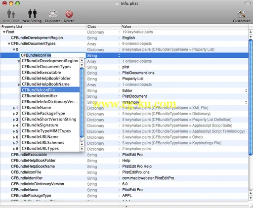 PlistEdit Pro 1.9 Bilingual MacOSX的图片1