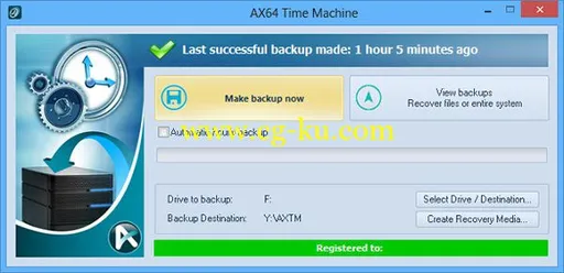 AX64 Time Machine 1.2.0.1112 备份和恢复软件的图片2
