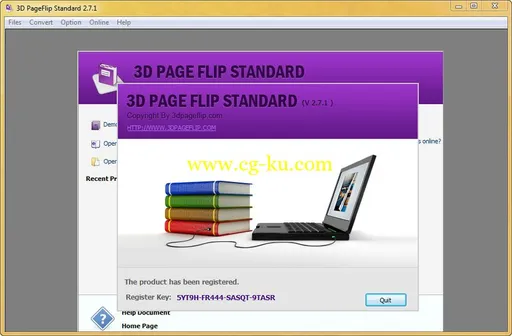 3D PageFlip Standard 2.7.4 3D电子书制作软件的图片2