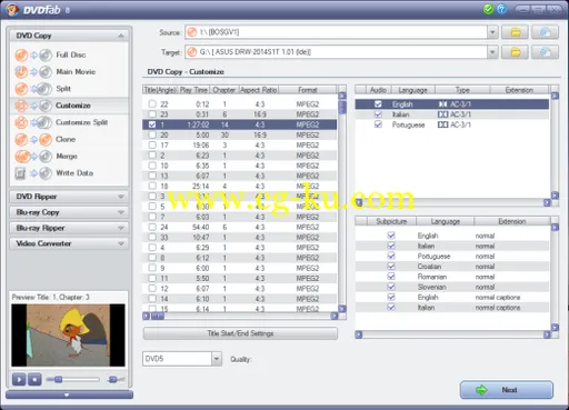 DVDFab 9.0.5.0 Beta 光盘复制工具的图片1
