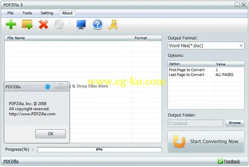 PDFZilla 3.0.2 + Portable PDF转换工具的图片1