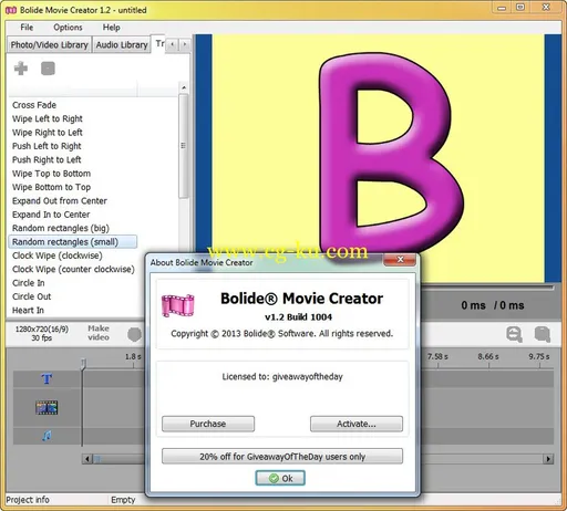 Bolide Movie Creator 2.2 Build 1103 Multilingual 视频制作工具的图片1