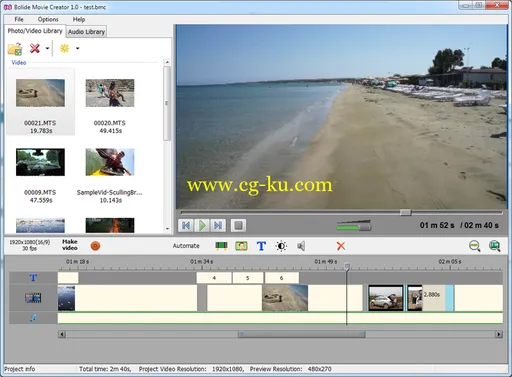 Bolide Movie Creator 2.2 Build 1103 Multilingual 视频制作工具的图片2