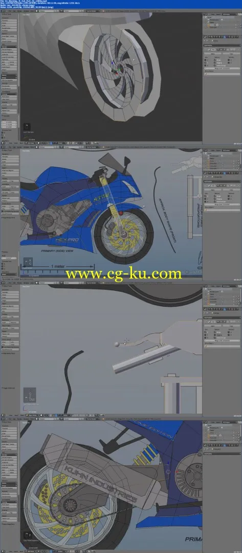 CG Cookie – Blender – Modeling a Motorcycle的图片2