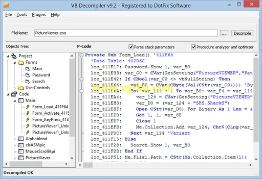 VB Decompiler Pro 9.8的图片1