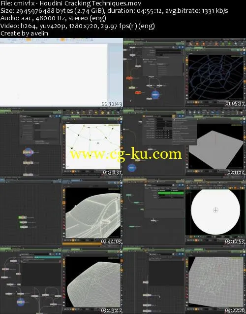 (Houdin裂纹技术教程)cmivfx Houdini Cracking Techniques的图片1