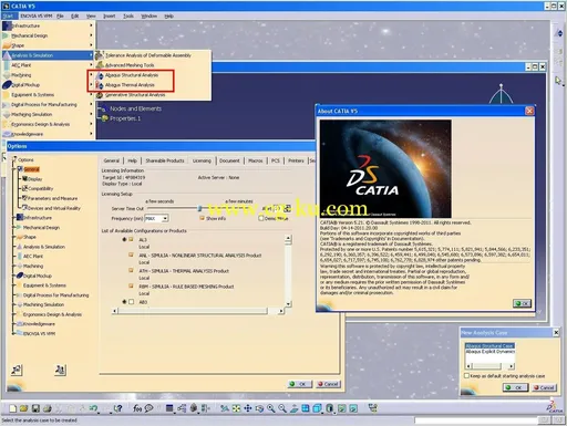 DS Simulia V5R19-V5R21 Plug-ins X32/X64 CATIA非线性和热分析插件的图片2