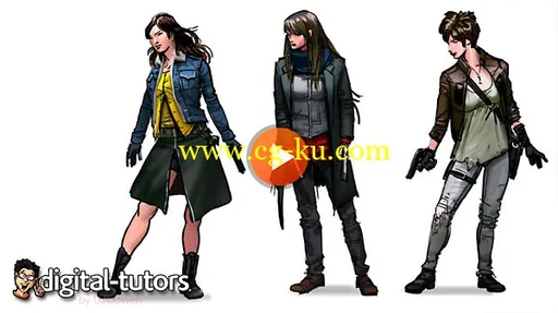 Dixxl Tuxxs – Creating Female Character Thumbnails in Photoshop的图片1