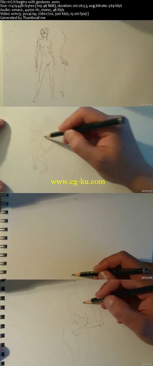DRAWING ESSENTIAL: How to draw and sketch female figures with pencil的图片2