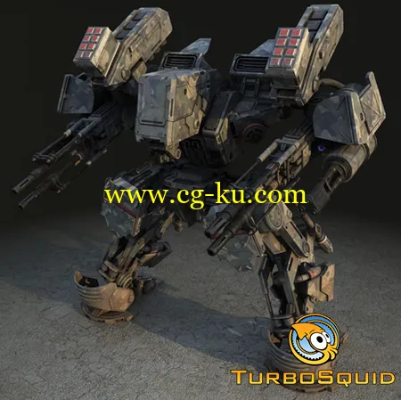 Turbosquid 3D Models: Warrior 1 (Battle Mech)的图片1
