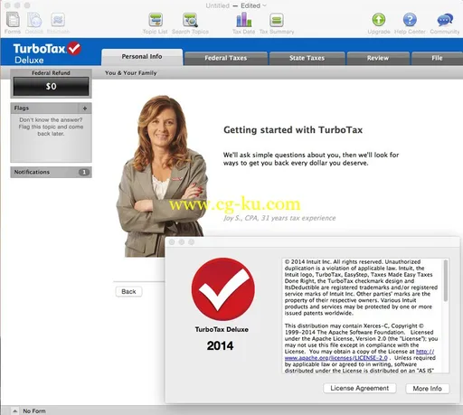 Intuit TurboTax Deluxe 2014.r02.007 Retail MacOSX的图片2