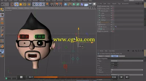C4D创建灵活的口唇同步绑定教程 Dixxl Tuxxs – Creating a Flexible Lip Syncing Rig in CINEMA 4D的图片2