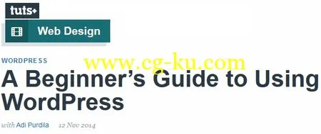 A Beginner’s Guide to Using WordPress with Adi Purdila的图片1