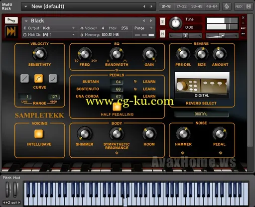 SampleTekk Black v1.2 KONTAKT的图片1