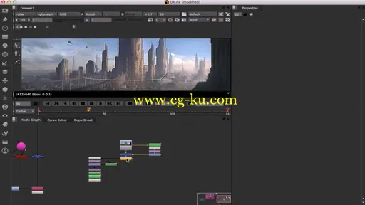 未来的街景合成 Dixxl Tuxxs – Compositing a Futuristic Street Scene in NUKEX的图片3
