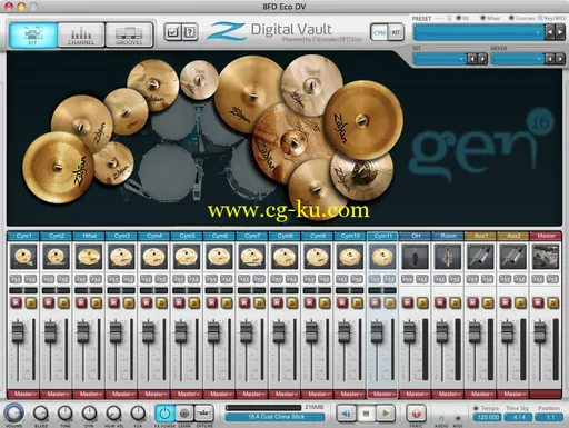 FXpansion Zildjian Digital Vaults Vol.1 v1.0.1 WIN OSX的图片1