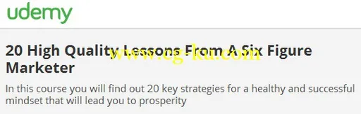 20 High Quality Lessons From A Six Figure Marketer的图片1