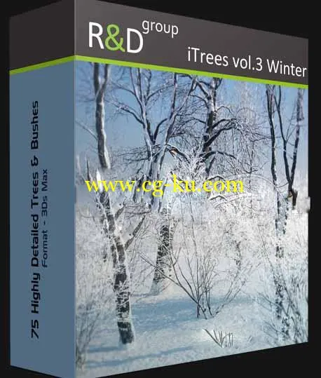 冬天的树木模型 iTrees vol.3 Winter的图片1
