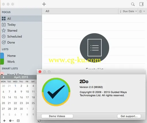 2Do v2.0 Multilingual MacOSX的图片2