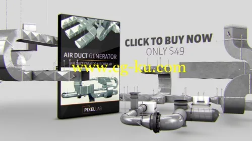 The Pixel Lab Air Duct Generator for Cinema 4D的图片1
