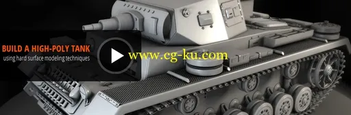 3ds Max高分辨率坦克建模教程 Dixxl Tuxxs – Modeling a High-Resolution Tank in 3ds Max的图片2