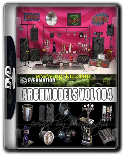 Evermotion Archmodels Vol 104 酒吧/乐器模型的图片1